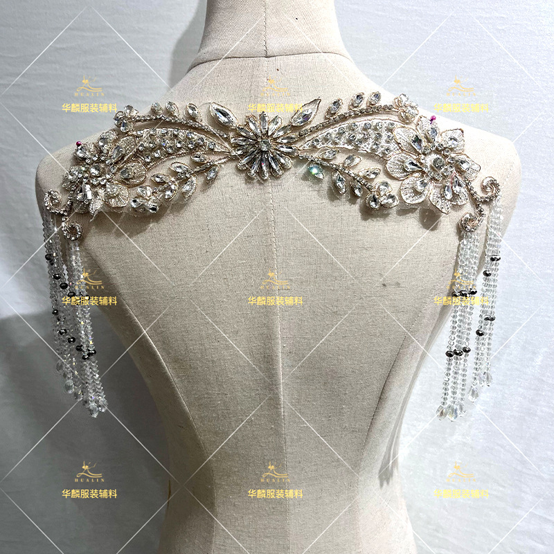 Beaded Trim Fringe - 수제 비즈 장식 프린지 트림과 펜던트