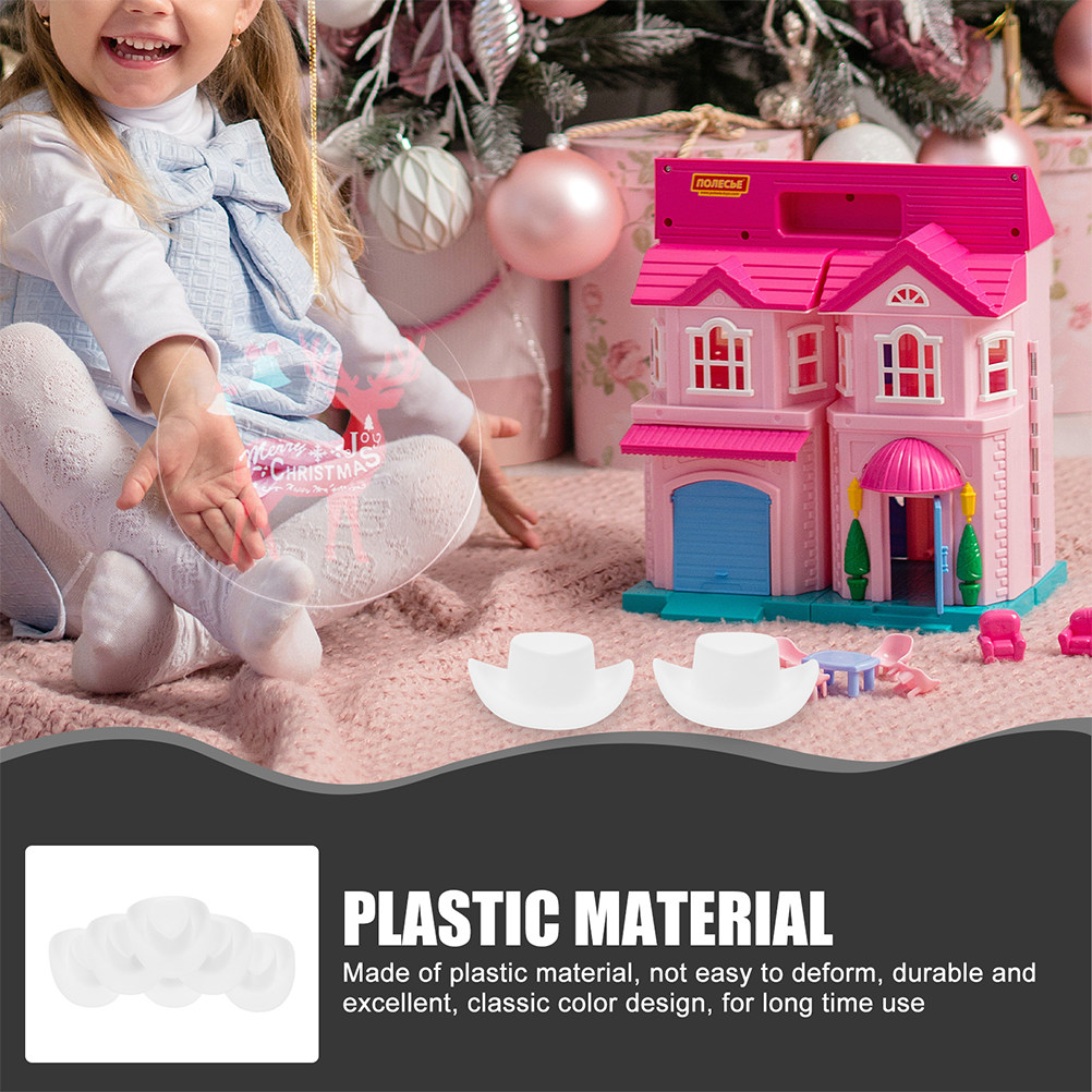 Craft Embellishment - 30개입 미니 카우보이 모자 세트: 장식용으로
