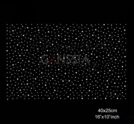 Hotfix Rhinestone Sheet - 4 개/몫 (40x25cm) 세련된 별 핫픽스