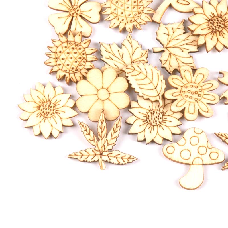 천연 나무 해바라기 잔디 스크랩북 공예품, 가정 장식용 - Craft Embellishment 리뷰 및 가격