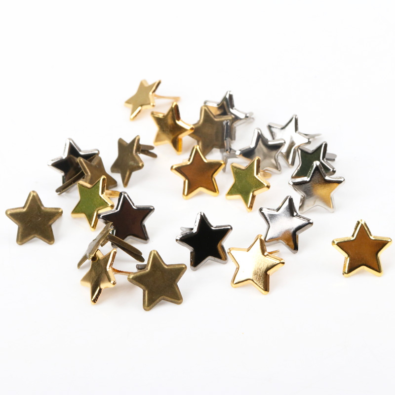 혼합 메탈 스타 브래드 스터드 스파이크 스크랩북 장식  - Embellishments For Scrapbooking 리뷰 및 가격