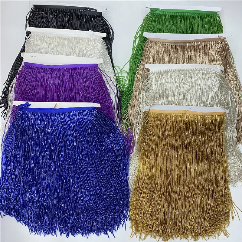 5 메터/몫 아름다운 트림 폴리 에스터 비즈 레이스 프 - Beaded Trim Fringe 리뷰 및 가격