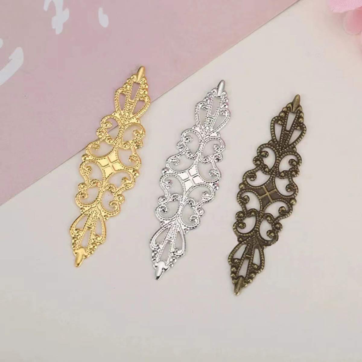 200개입, 속이 빈 마름모 모양의 장식, 섬세한 꽃무 - Craft Embellishment 리뷰 및 가격