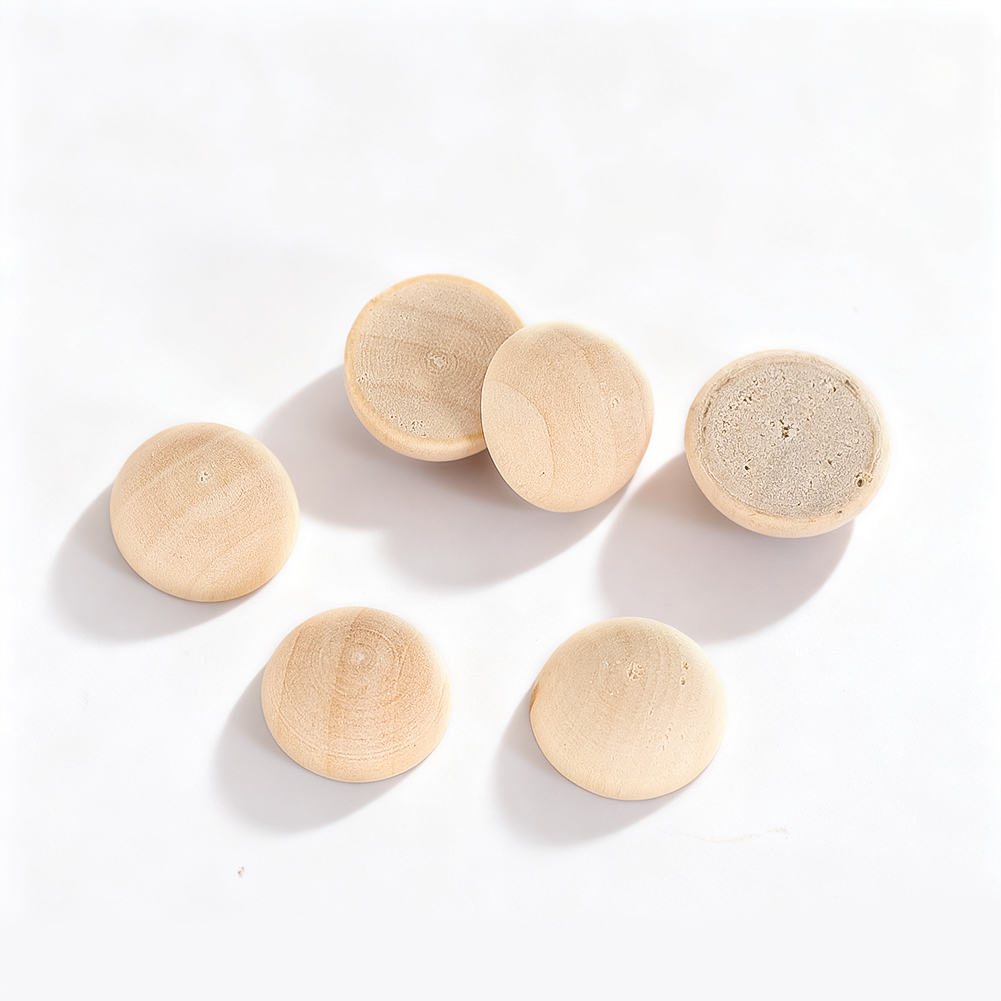 100/150/200개 15mm 반구형 나무 구슬 미완 - Craft Embellishment 리뷰 및 가격