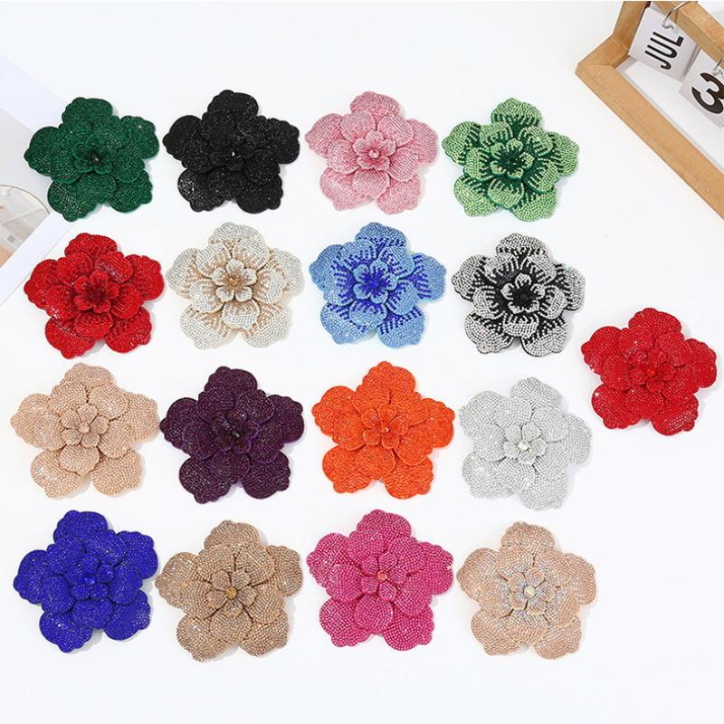 1개입 3D 카멜리아 라인스톤 꽃 패치 DIY 공예 재 - Craft Embellishment 리뷰 및 가격