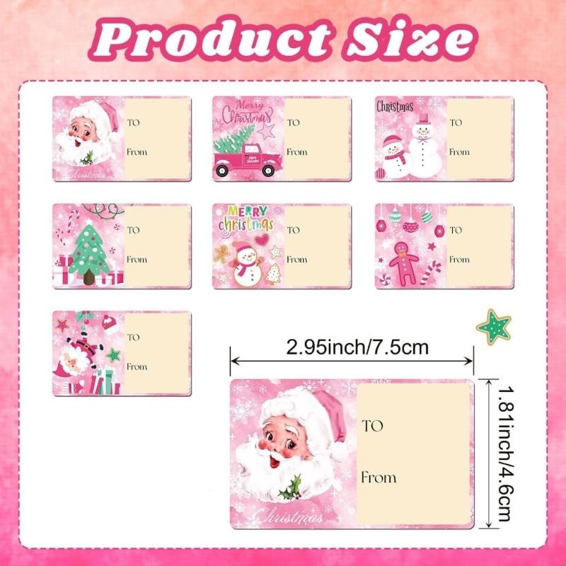 210 조각 직사각형 전송 크리스마스 파티 미적 장식  - Embellishments For Scrapbooking 리뷰 및 가격