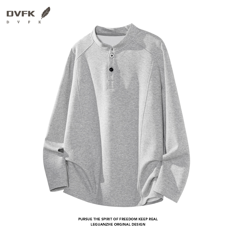 남성 래글런 슬리브 헨리 긴팔 셔츠 하프 버튼 루즈핏  - Embellish Knit 리뷰 및 가격