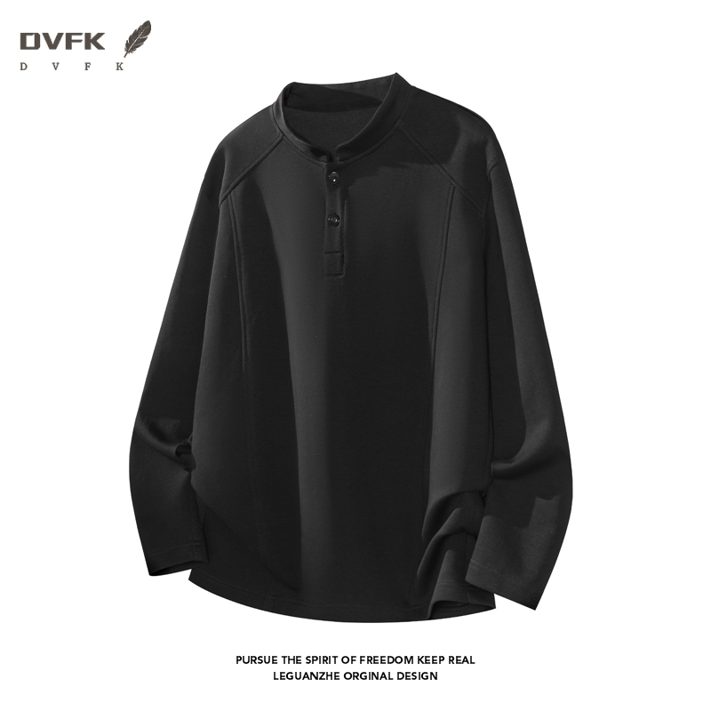 남성 래글런 슬리브 헨리 긴팔 셔츠 하프 버튼 루즈핏  - Embellish Knit 리뷰 및 가격