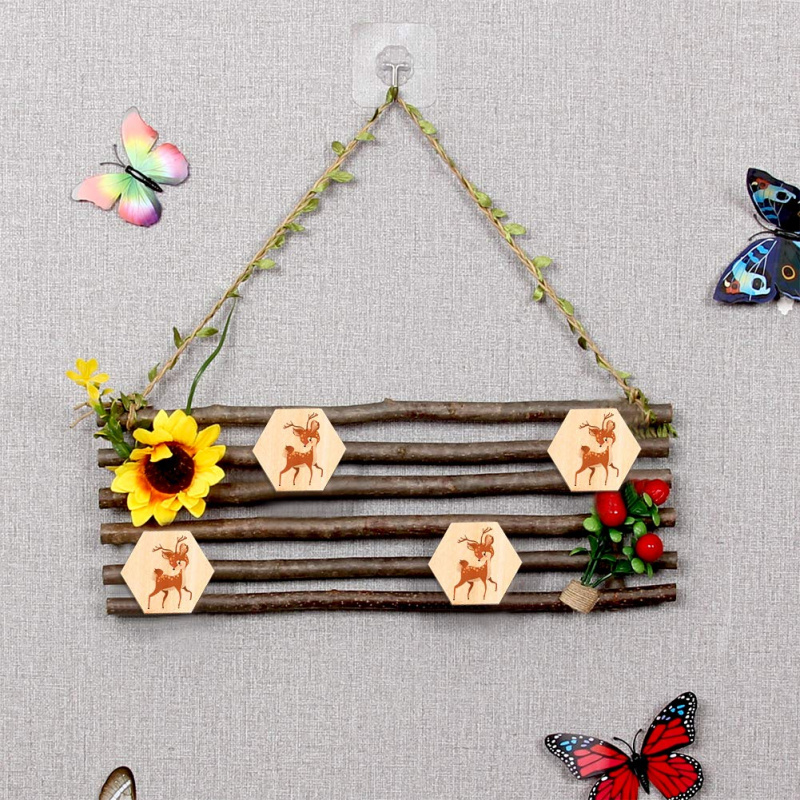 5cm 나무 육각형 블랭크 슬라이스, 마감되지 않은 나 - Craft Embellishment 리뷰 및 가격
