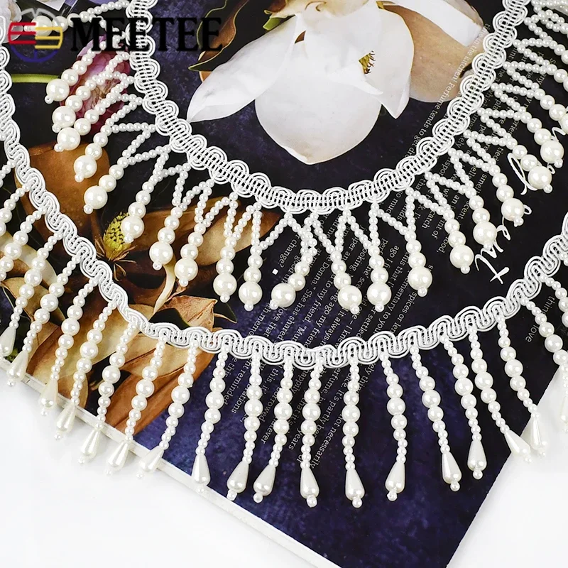 1/2 야드 진주 페르시 태슬 프린지 봉제 레이스 트림 - Beaded Trim Fringe 리뷰 및 가격