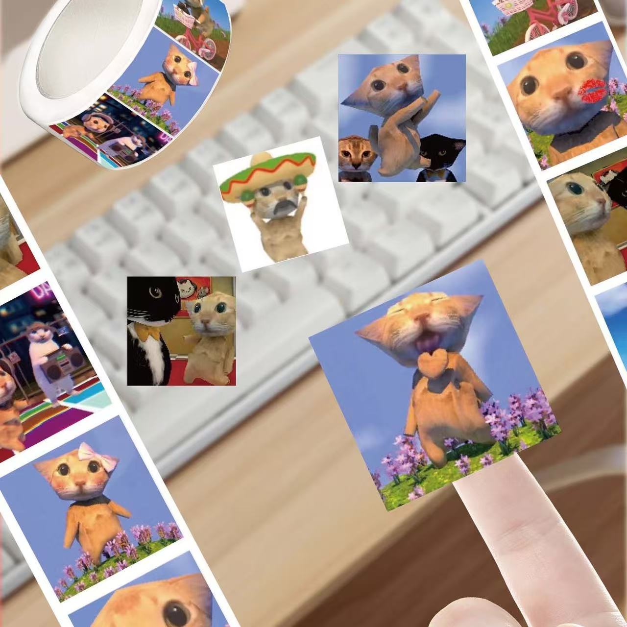 500개 귀여운 재미있는 외계 고양이 스티커, 독특한  - Embellishments For Scrapbooking 리뷰 및 가격