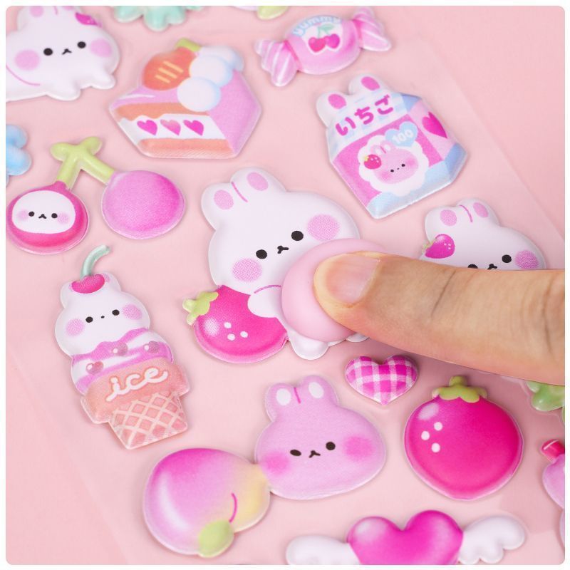 1장 푹신한 토끼 3D 버블 스티커 스퀴시 동물 보상  - Craft Embellishment World 리뷰 및 가격