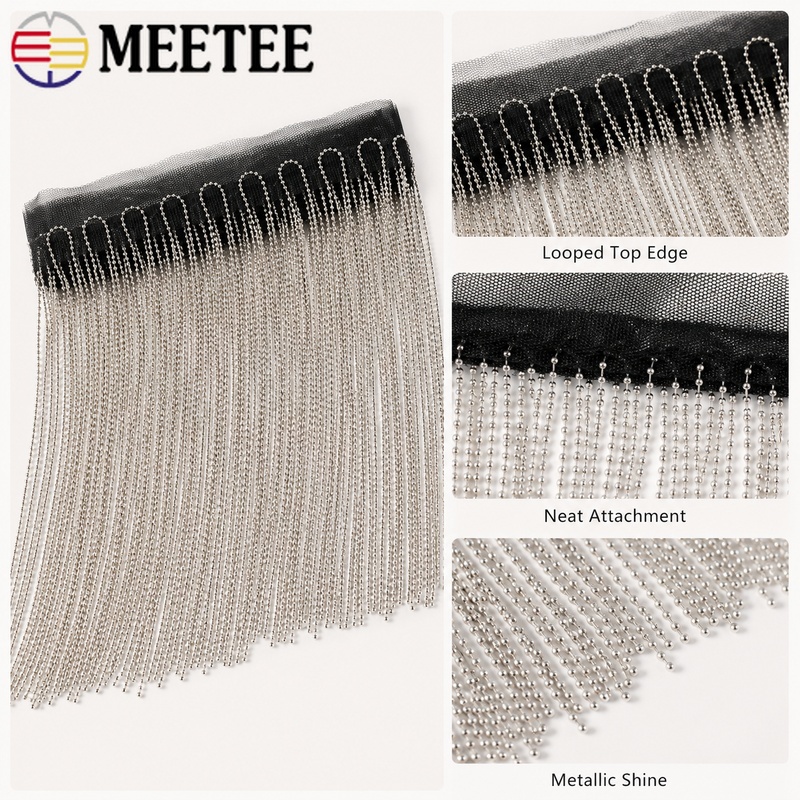 2/5야드 6-15cm 금속 비즈 체인 프린지 트림 드 - Beaded Trim Fringe 리뷰 및 가격