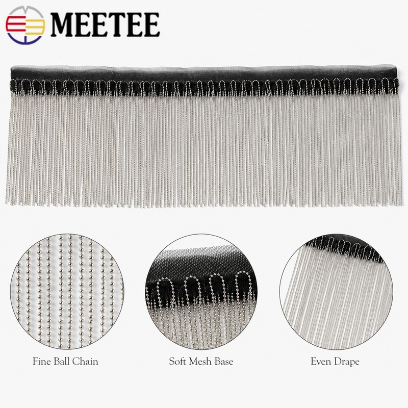 2/5야드 6-15cm 금속 비즈 체인 프린지 트림 드 - Beaded Trim Fringe 리뷰 및 가격