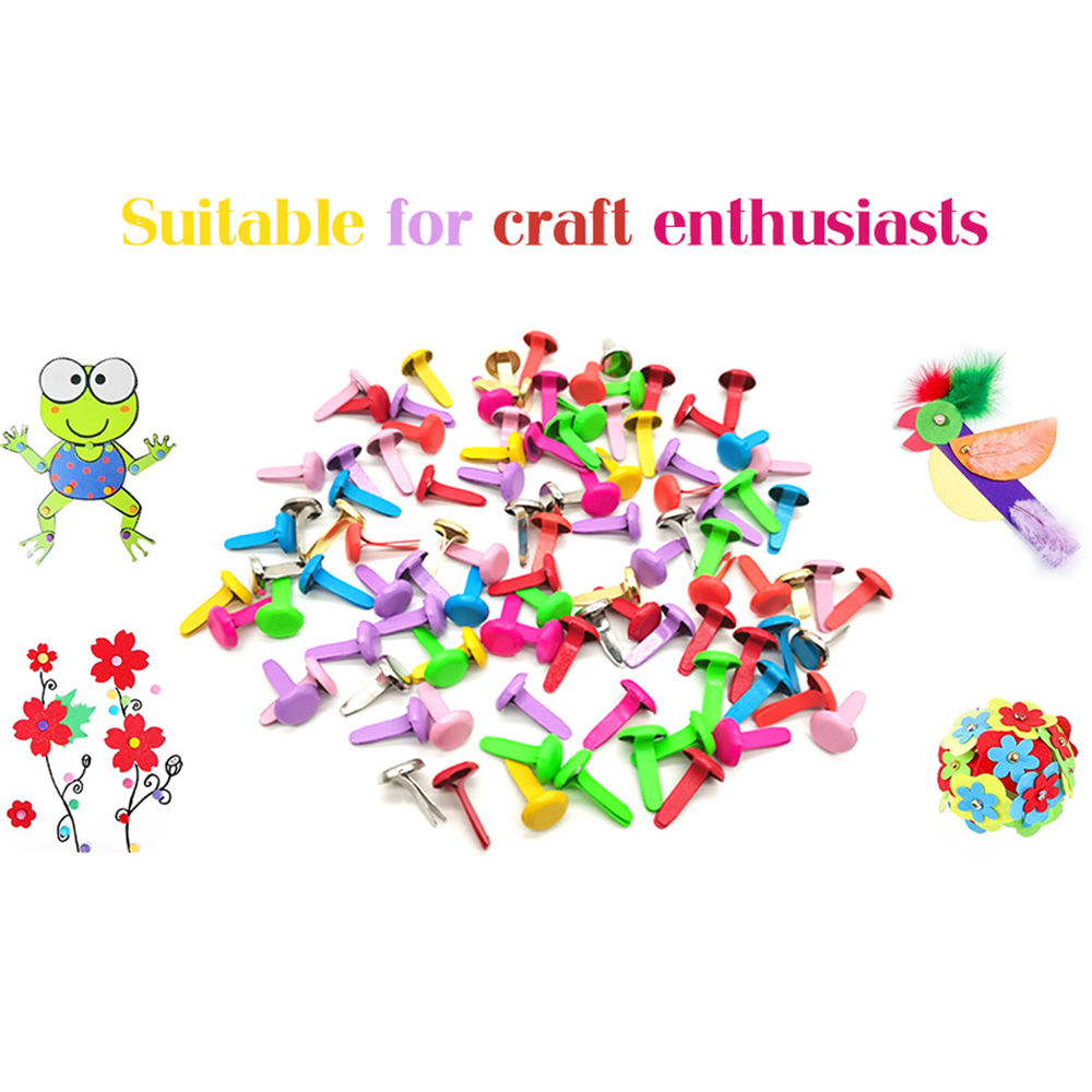 100개/봉지 혼합 패턴 원형 금속 브래드 DIY 스크 - Embellishments For Scrapbooking 리뷰 및 가격